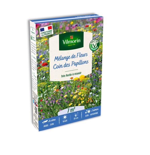 Mélanges de fleurs - Coin Papillons - 7 m² - Mélange de fleurs - face recto